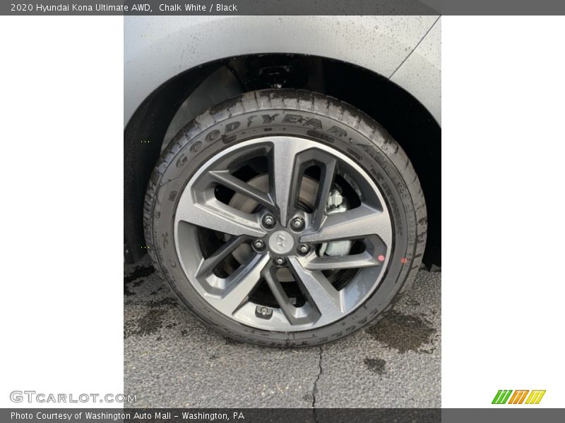 Chalk White / Black 2020 Hyundai Kona Ultimate AWD