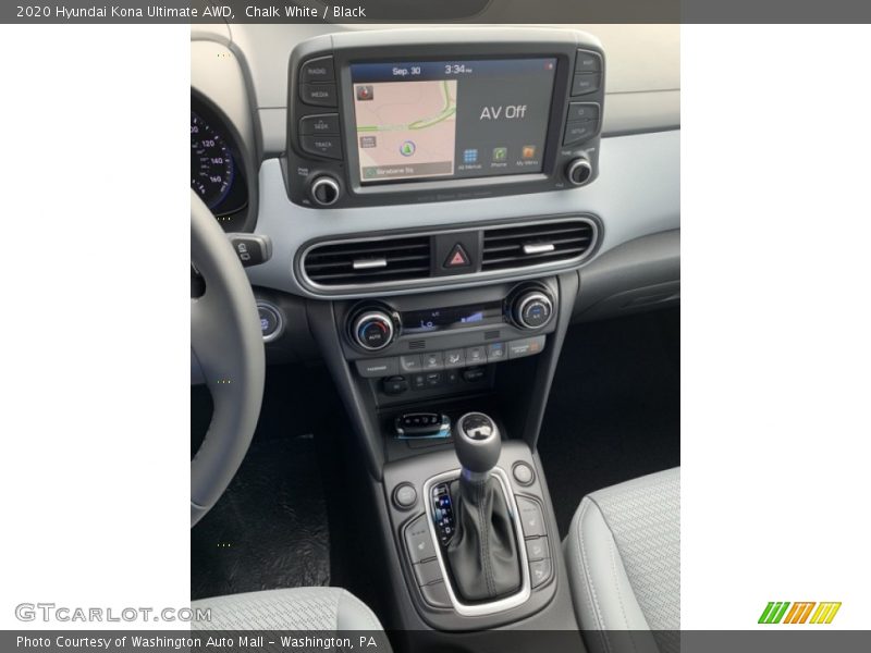 Chalk White / Black 2020 Hyundai Kona Ultimate AWD