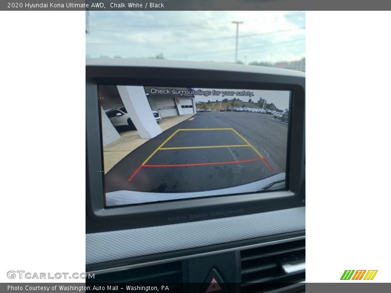 Chalk White / Black 2020 Hyundai Kona Ultimate AWD