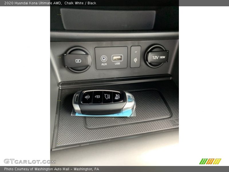 Chalk White / Black 2020 Hyundai Kona Ultimate AWD