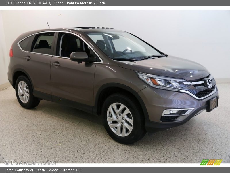 Urban Titanium Metallic / Black 2016 Honda CR-V EX AWD