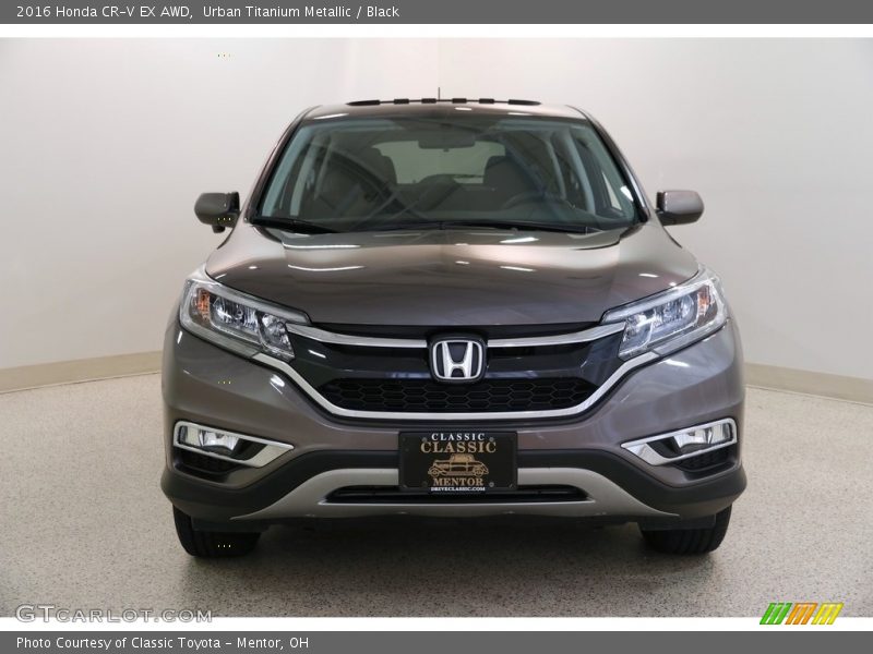 Urban Titanium Metallic / Black 2016 Honda CR-V EX AWD