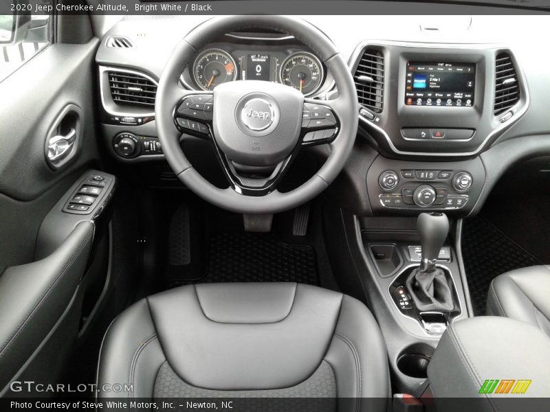 Bright White / Black 2020 Jeep Cherokee Altitude