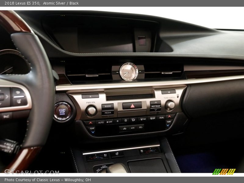 Atomic Silver / Black 2018 Lexus ES 350