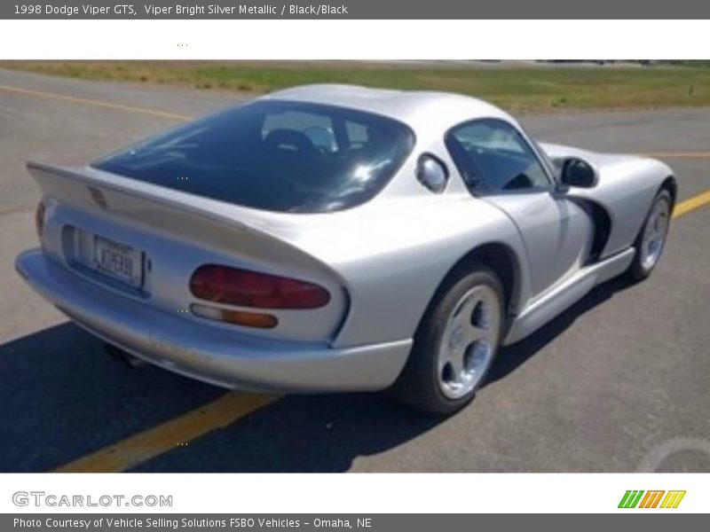 Viper Bright Silver Metallic / Black/Black 1998 Dodge Viper GTS