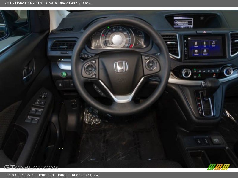 Crystal Black Pearl / Black 2016 Honda CR-V EX
