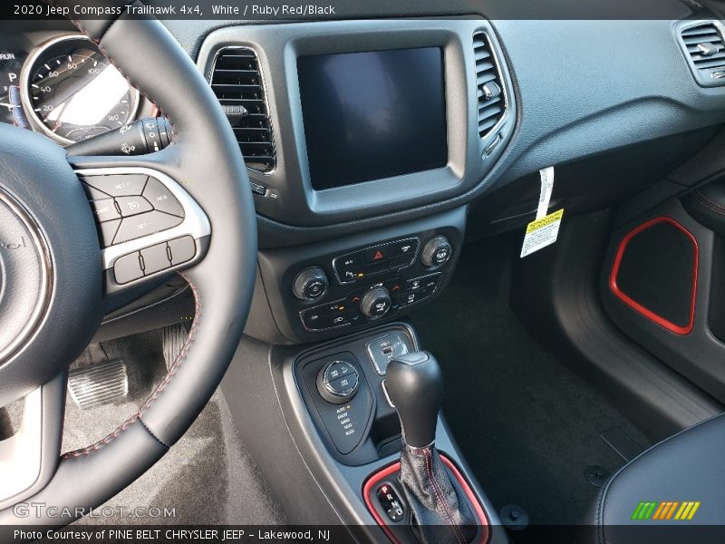 White / Ruby Red/Black 2020 Jeep Compass Trailhawk 4x4