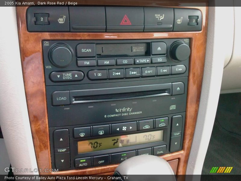 Dark Rose Red / Beige 2005 Kia Amanti