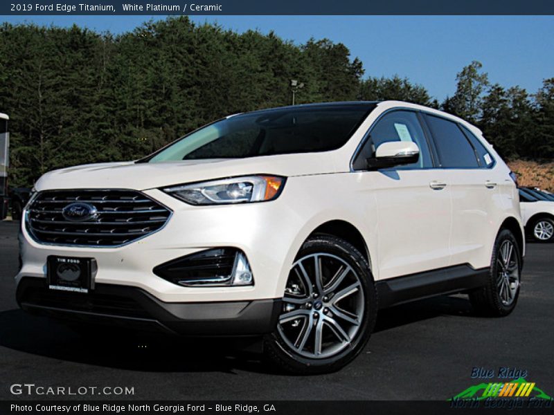 White Platinum / Ceramic 2019 Ford Edge Titanium