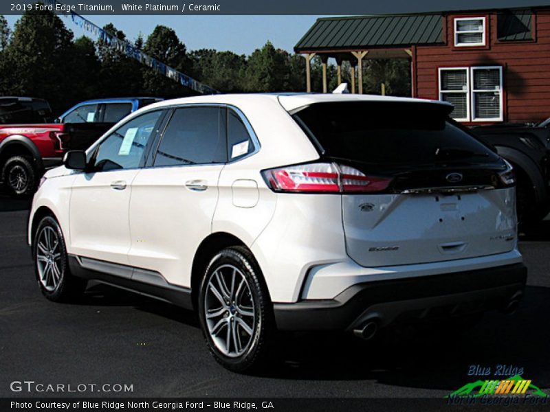 White Platinum / Ceramic 2019 Ford Edge Titanium