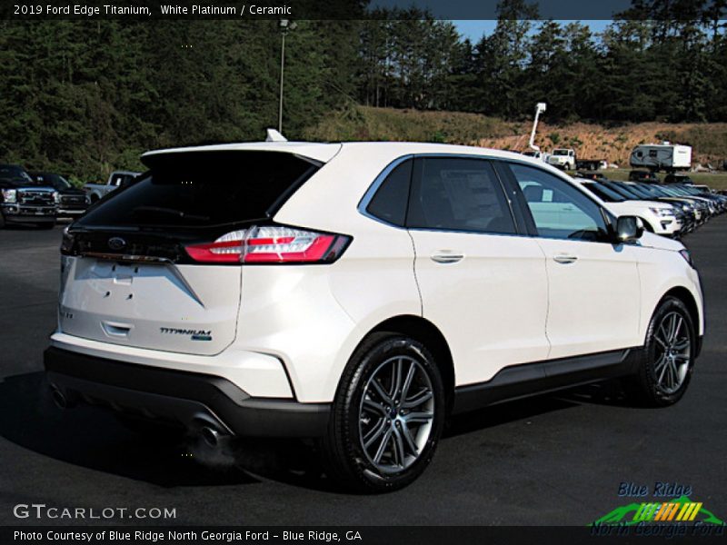 White Platinum / Ceramic 2019 Ford Edge Titanium