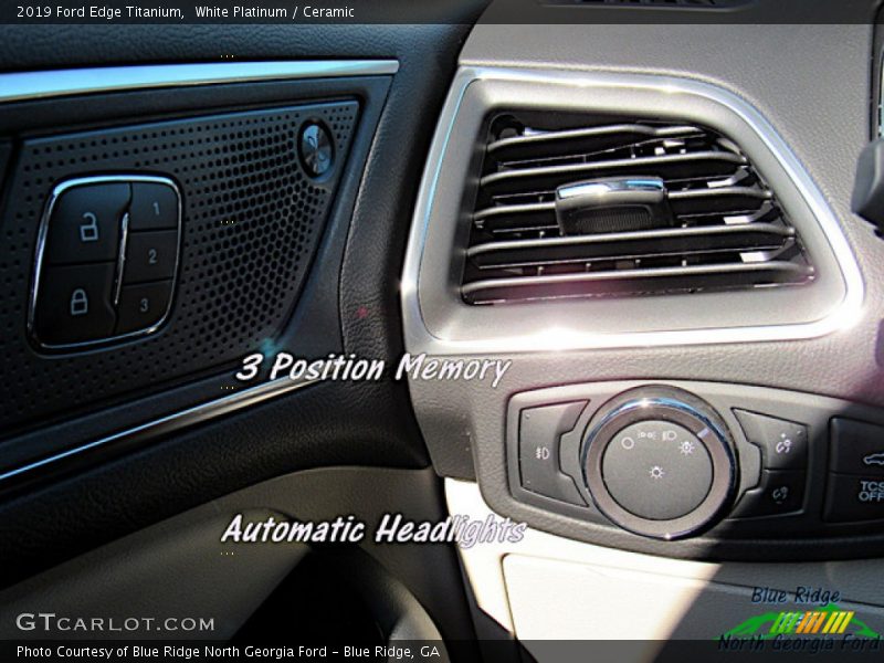 White Platinum / Ceramic 2019 Ford Edge Titanium