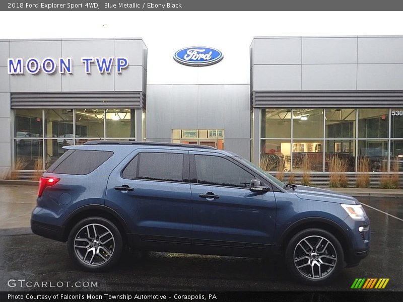 Blue Metallic / Ebony Black 2018 Ford Explorer Sport 4WD