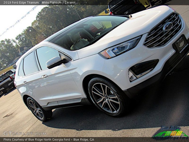 White Platinum / Ceramic 2019 Ford Edge Titanium