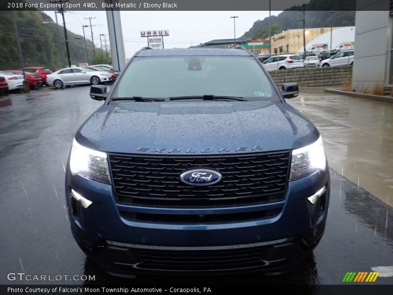 Blue Metallic / Ebony Black 2018 Ford Explorer Sport 4WD