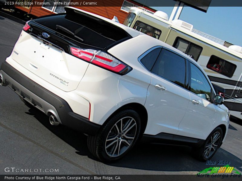 White Platinum / Ceramic 2019 Ford Edge Titanium