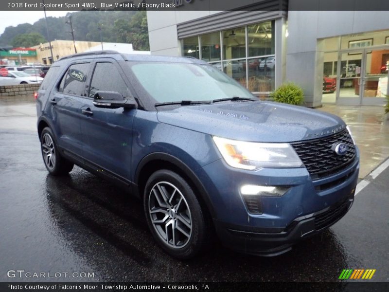 Blue Metallic / Ebony Black 2018 Ford Explorer Sport 4WD