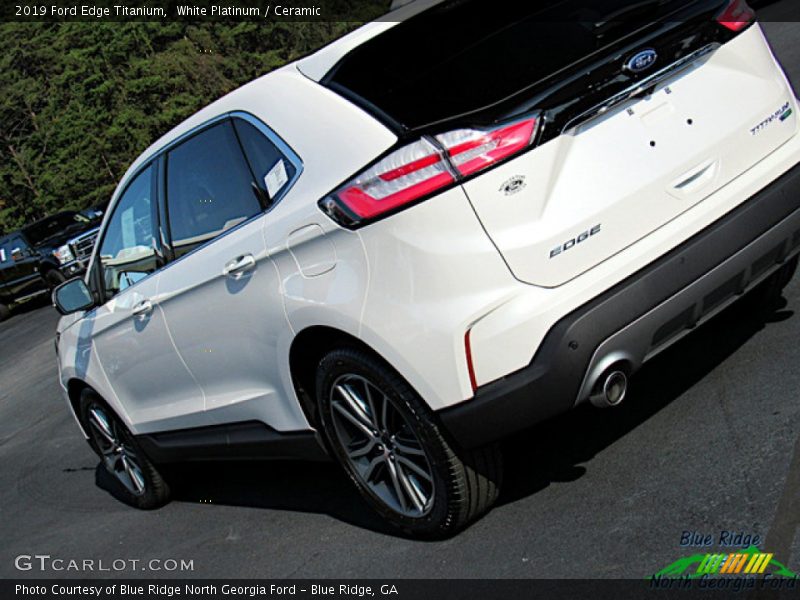 White Platinum / Ceramic 2019 Ford Edge Titanium