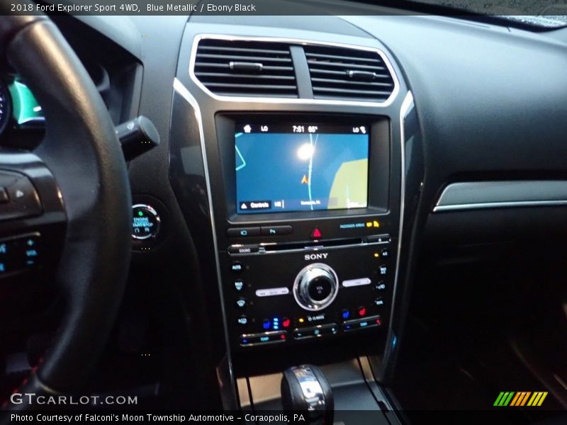 Blue Metallic / Ebony Black 2018 Ford Explorer Sport 4WD