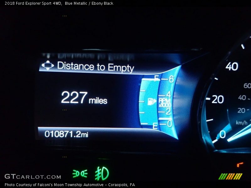 Blue Metallic / Ebony Black 2018 Ford Explorer Sport 4WD