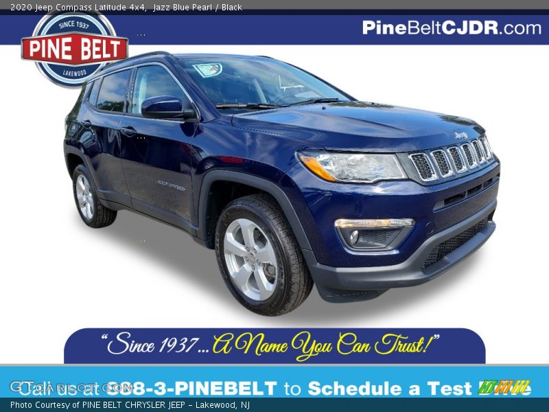 Jazz Blue Pearl / Black 2020 Jeep Compass Latitude 4x4