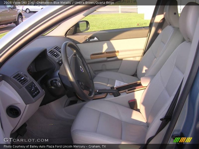Chameleon Blue Metallic / Umbra Brown/Quartz Beige 2008 Volvo S40 2.4i