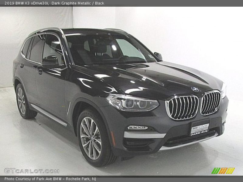 Dark Graphite Metallic / Black 2019 BMW X3 xDrive30i