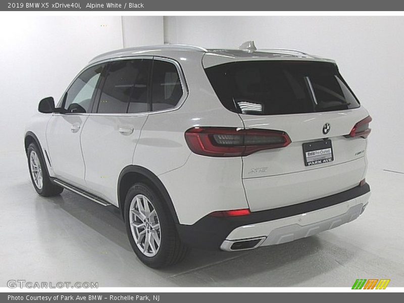 Alpine White / Black 2019 BMW X5 xDrive40i