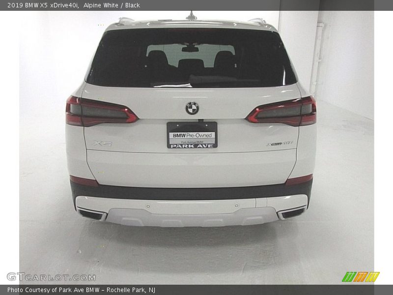 Alpine White / Black 2019 BMW X5 xDrive40i