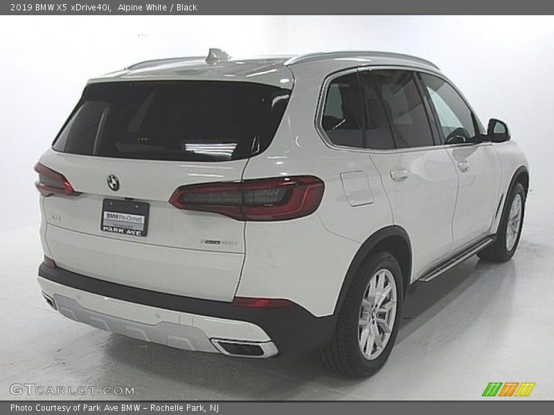 Alpine White / Black 2019 BMW X5 xDrive40i