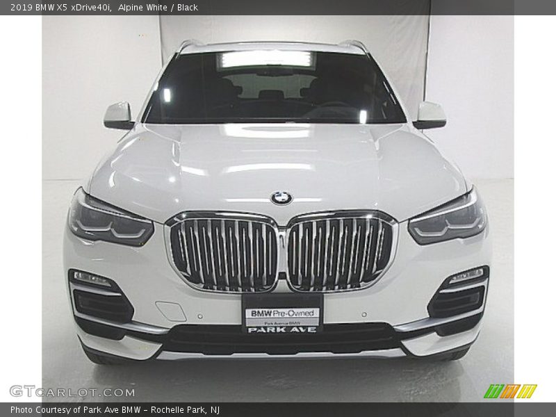 Alpine White / Black 2019 BMW X5 xDrive40i