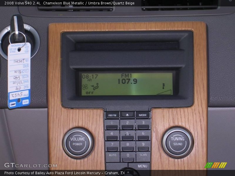 Chameleon Blue Metallic / Umbra Brown/Quartz Beige 2008 Volvo S40 2.4i