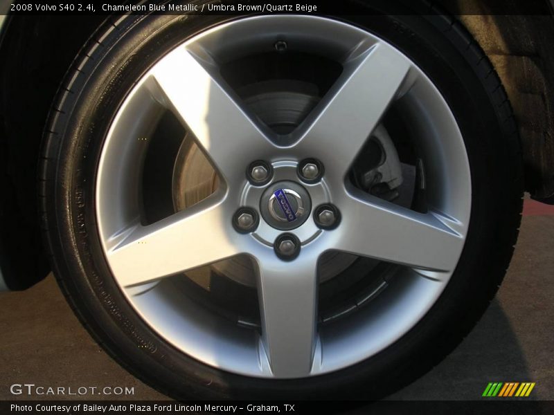 Chameleon Blue Metallic / Umbra Brown/Quartz Beige 2008 Volvo S40 2.4i