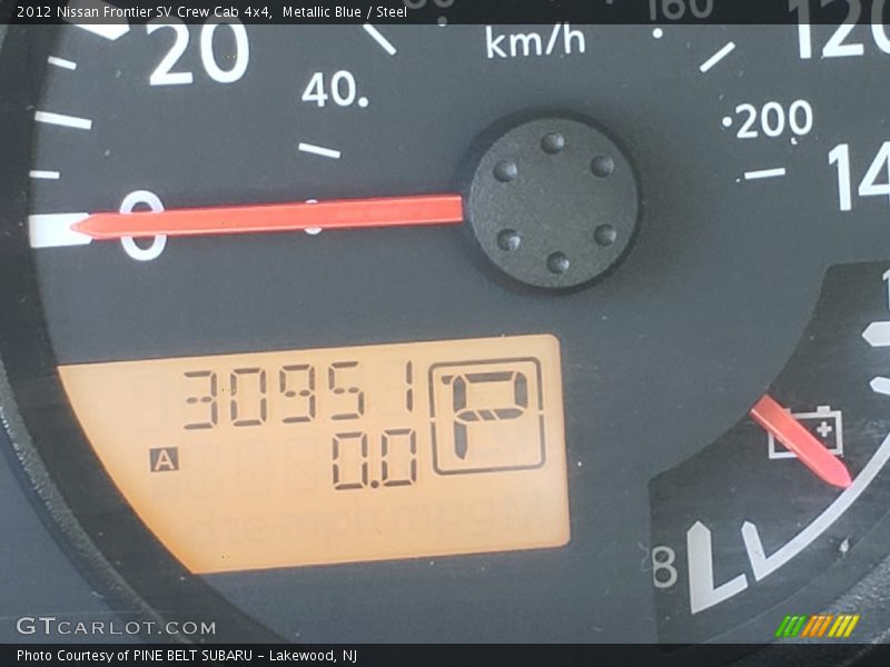 Metallic Blue / Steel 2012 Nissan Frontier SV Crew Cab 4x4