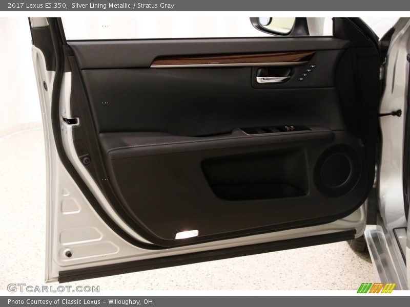 Silver Lining Metallic / Stratus Gray 2017 Lexus ES 350