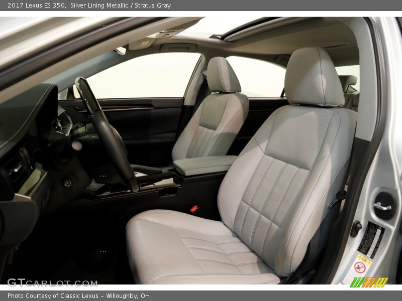 Silver Lining Metallic / Stratus Gray 2017 Lexus ES 350