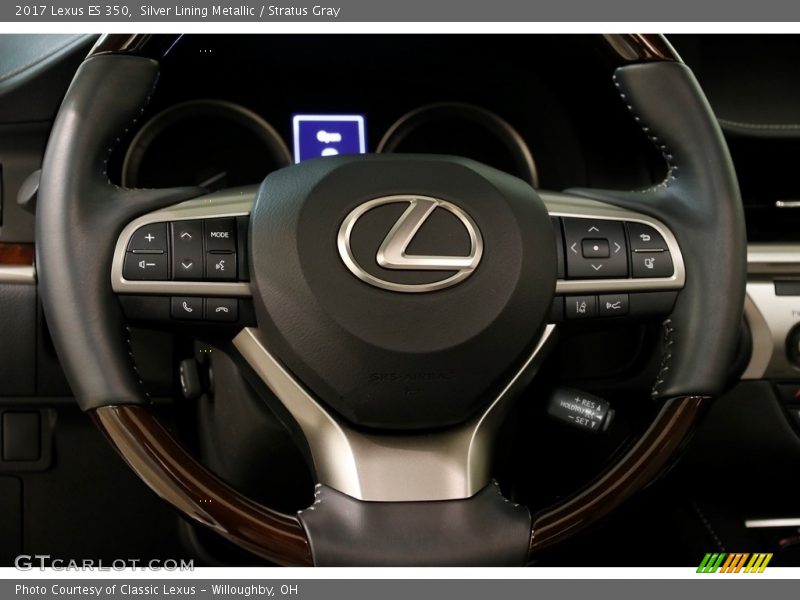 Silver Lining Metallic / Stratus Gray 2017 Lexus ES 350