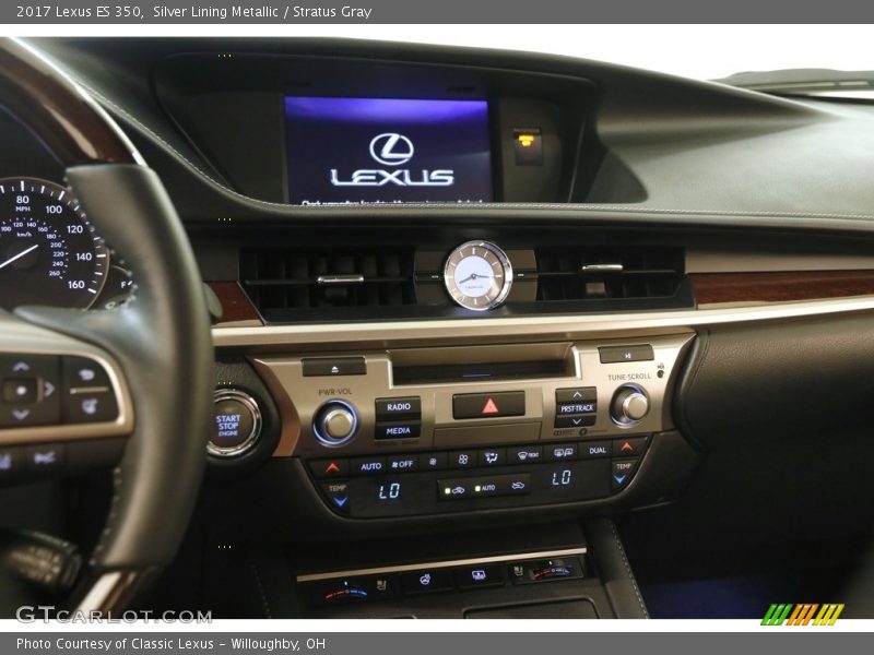 Silver Lining Metallic / Stratus Gray 2017 Lexus ES 350