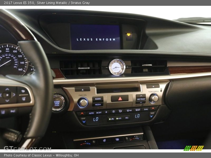 Silver Lining Metallic / Stratus Gray 2017 Lexus ES 350
