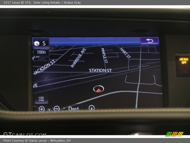 Silver Lining Metallic / Stratus Gray 2017 Lexus ES 350