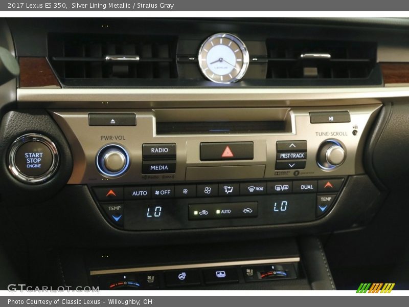 Silver Lining Metallic / Stratus Gray 2017 Lexus ES 350