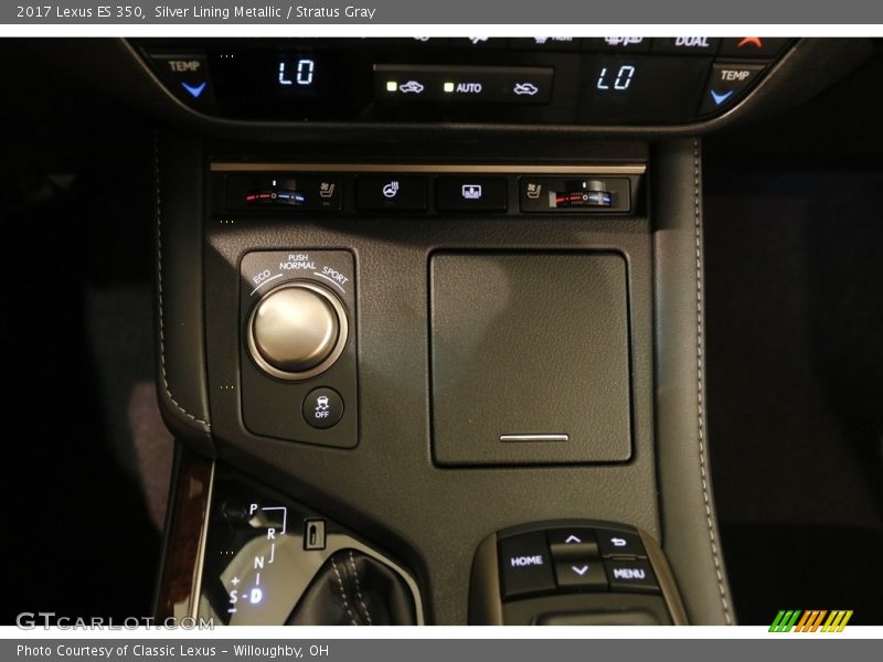 Silver Lining Metallic / Stratus Gray 2017 Lexus ES 350