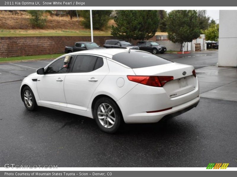 Snow White Pearl / Beige 2011 Kia Optima LX