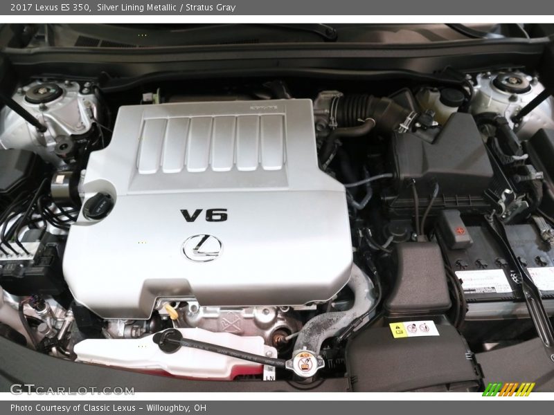 Silver Lining Metallic / Stratus Gray 2017 Lexus ES 350