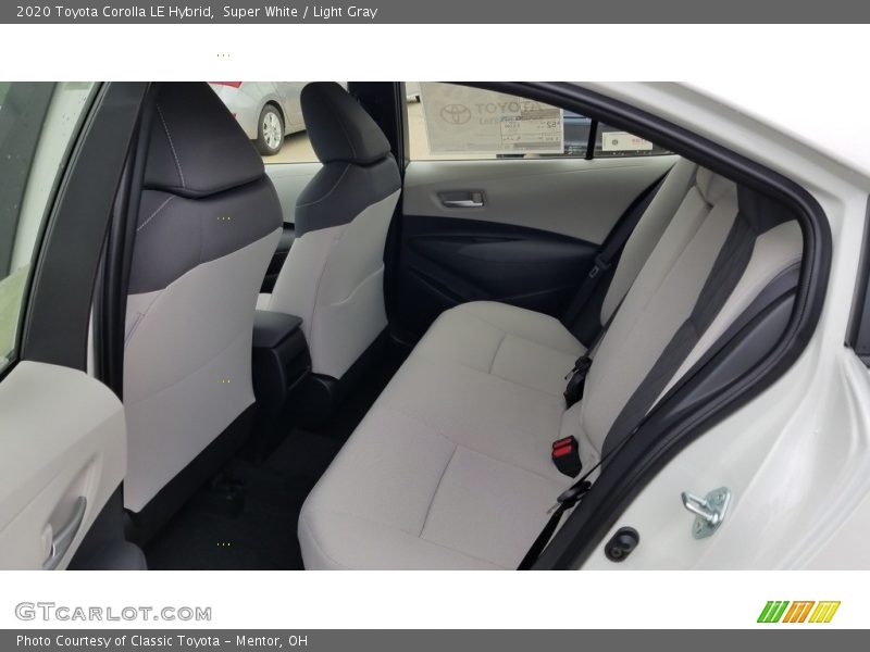 Super White / Light Gray 2020 Toyota Corolla LE Hybrid