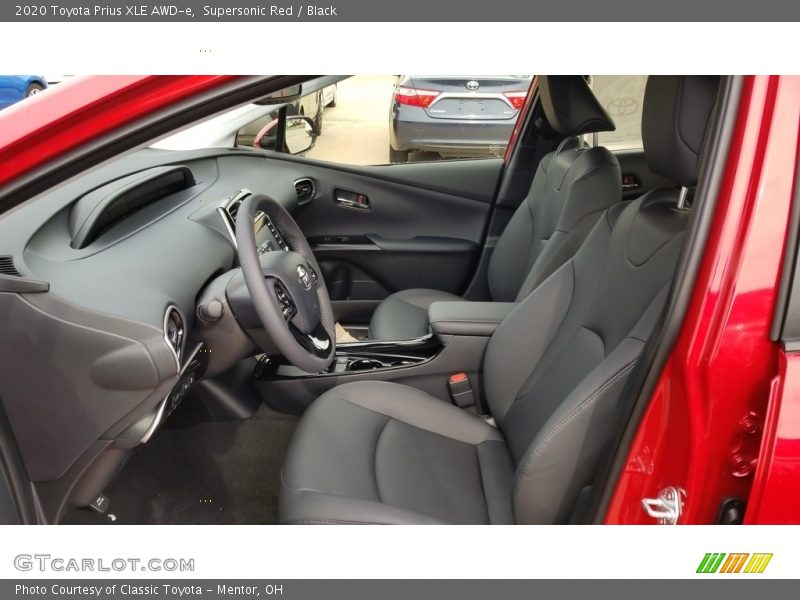  2020 Prius XLE AWD-e Black Interior