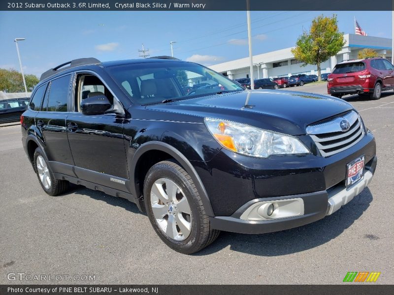 Crystal Black Silica / Warm Ivory 2012 Subaru Outback 3.6R Limited