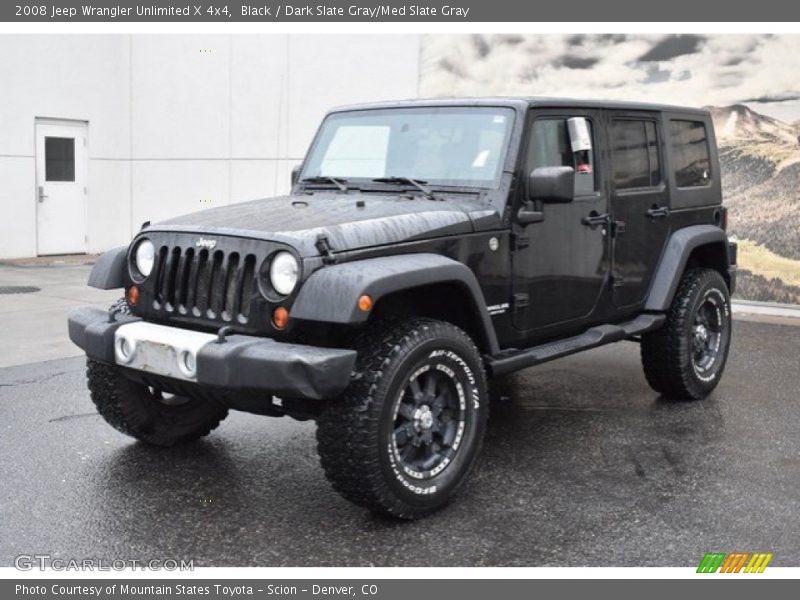 Black / Dark Slate Gray/Med Slate Gray 2008 Jeep Wrangler Unlimited X 4x4