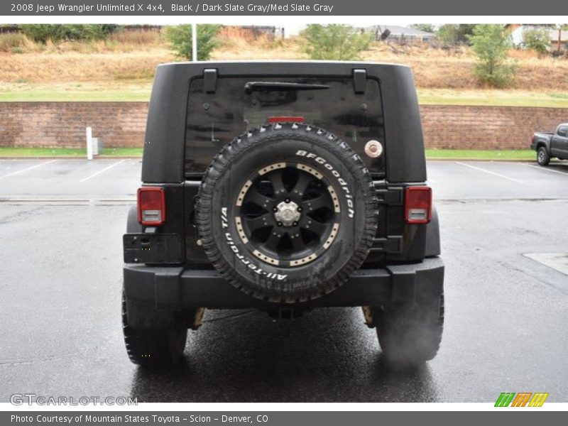 Black / Dark Slate Gray/Med Slate Gray 2008 Jeep Wrangler Unlimited X 4x4