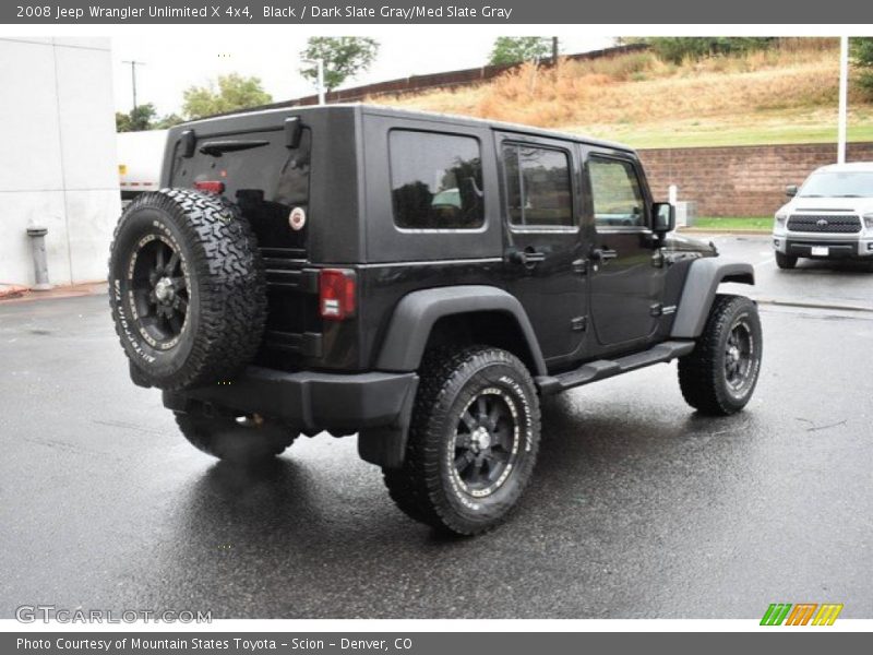 Black / Dark Slate Gray/Med Slate Gray 2008 Jeep Wrangler Unlimited X 4x4
